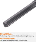 Close-up of Carbide Chucking Reamer 0.156 Inch Straight Flute Straight Shank CNC Tool For Metal Lathes And Machining Centers