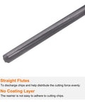 Close-up of Carbide Chucking Reamer 0.0795 Inch Dia 2.019 mm Straight Flute Straight Shank CNC Machining Center Tool
