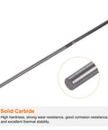 Carbide Straight Flute Reamer For Metalworking And CNC Lathes 0.05 Inch Cutting Diameter 1.27mm uncoated black tool, solid carbide