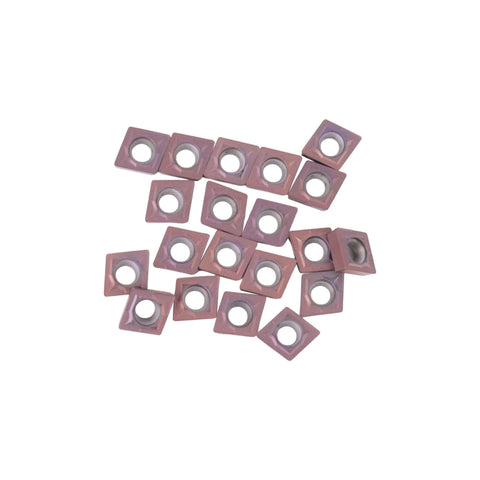 Carbide Turning Inserts Set Of 20 CCMT21.51 CCMT060204 Multilayer Coated For Steel And Stainless Steel Machining