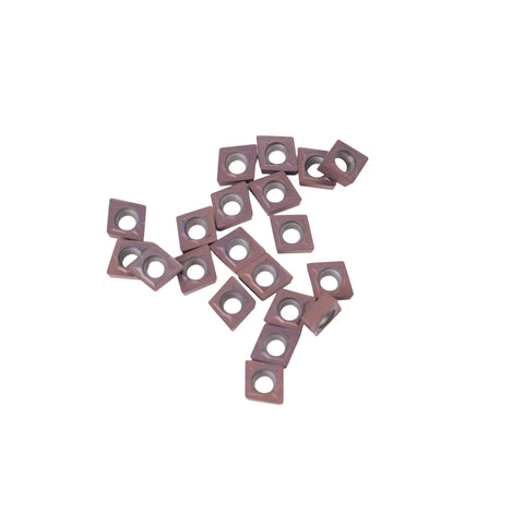 Carbide Turning Inserts Set Of 20 CCMT21.51 CCMT060204 Multilayer Coated For Steel And Stainless Steel Machining