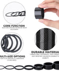 Carbon Fiber Bike Headset Spacers For One And One Eighth Inch Steerer Tube Seven Sizes 1 mm 2 mm 3 mm 5 mm 10 mm 15 mm 20 mm