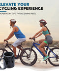 Cyclists on road with Carbon Fiber Bike Headset Spacers For One And One Eighth Inch Steerer Tube Seven Sizes inset image