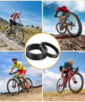Cyclists using Eleven Piece Carbon Fiber Headset Spacers For One And One Eighth Inch Stems Matte Finish for MTB and road bikes