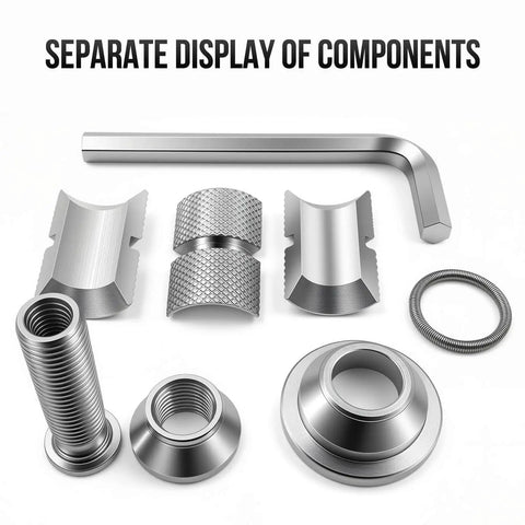 Components of the Carbon Fork Headset Expander Plug For Road MTB BMX And Gravel Bikes 28.6mm Universal Fit No Brainer Non Marring Preload Spreader