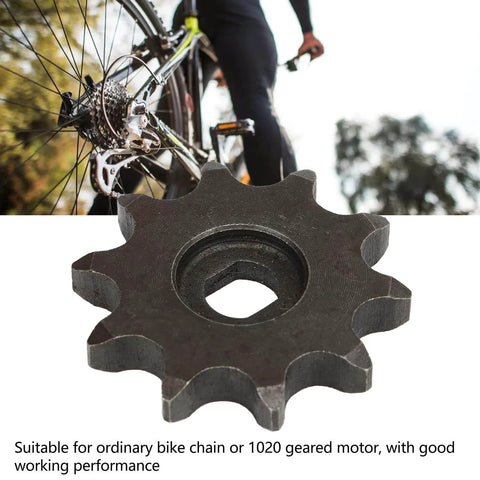 10 Tooth Sprocket For General Chain Gear And Motor Gear In Speed Reduction Systems Crafted From Premium Carbon Steel Lightweight
