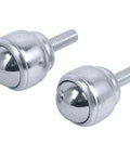 1 Inch Ball Transfer Bearings M8 Stud Mounted Carbon Steel Roller Ball Units for Conveyors Tables Casters with Smooth 360 Degree Rotation 77 lb Load Set of 4