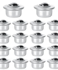 20 Pcs 5/8 Inch Roller Drop In Ball Transfer Bearings Carbon Steel Round Ball Units for Conveyors and Roller Stands