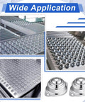 60 Pcs 1 Inch Roller Ball Transfer Bearings Carbon Steel Round Ball Units for Conveyors Furniture Tables Workbenches