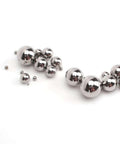 Carbon Steel Bearing Balls,Precision Balls, Bearing steel ball, precision steel ball, various sizes from 9mm to 20mm on white background