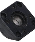 Ball Screw End Support Bearing Block Carbon Steel 12mm Inner Diameter For SFU1604 SFU1605 SFU1610, black finish