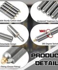 Product details of 5 Pack Weld On Bullet Barrel Hinges 4 Inch Heavy Duty Carbon Steel For Swing Doors Trailers Ramps, includes detachable design and 180-degree swivel.