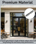 12 Pcs 4 Inch BBQ Smoker Bullet Weld On Bullet Hinges Heavy Duty Weldable Barrel Hinges Detachable Carbon Steel For Gate Door Trailer Ramp And Metal Swing Doors High Strength Construction For Outdoor Grills Barbecue Smokers, premium material inset over glass door cafe entry