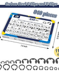 All In One C Clips And E Clips Kit For Machinery And DIY Projects ZQZ 840Pcs External Retaining Rings assortment
