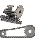 14 Tooth Chain Sprocket B Type For One And Half Inch Bore Single Strand Carbon Steel With Keyway And Set Screws Black Oxide Finish