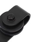Close-up of Silent Sliding Cabinet Door Rollers Kit Heavy Duty Carbon Steel Rail And Pulley System for smooth quiet operation.
