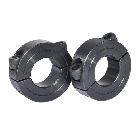 Two Piece Clamping Shaft Collar Three Quarters Inch Double Split Set Screw Style Carbon Steel Bore Three Quarters Inch