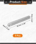Round Ended Feather Key Set For Shaft Keyways 5 Pcs 6x6x60mm Carbon Steel Key Stock dimensions displayed
