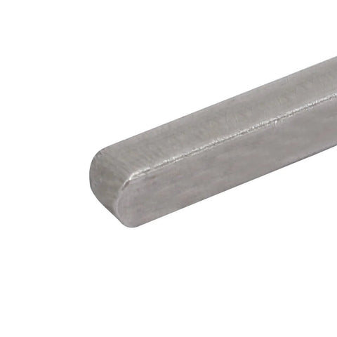 60Mm By 5Mm By 5Mm Carbon Steel Straight Key Stock Keystock Gray, showing the durable construction suitable for machinery tools.