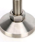 Heavy duty carbon steel nickel plated 4 inch adjustable leveling feet for furniture and equipment