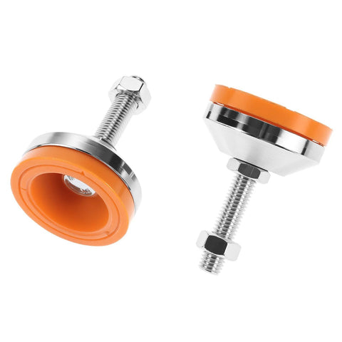 Heavy Duty Carbon Steel Leveling Feet With Anti Skid Pads 4 Pack For Furniture And Equipment M12 Thread Chrome Plated