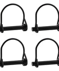 4 Pack Wire Lock Pins Five Sixteenth Inch Carbon Steel Shaft Locking Pins With Round Loop for trailers and garden use