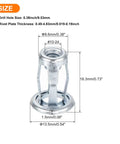 Diagram of Multi Grip Rivet Nut Set 10Pcs 10-24 Thread Carbon Steel Blind Rivet Nuts with dimensions and zinc finish.