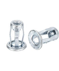 Multi Grip Rivet Nut Set 10Pcs 10-24 Thread Carbon Steel Blind Rivet Nuts With Zinc Finish shown in close-up view