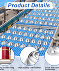 30 Pcs Roller Ball Transfer Bearings Set in Carbon Steel for Universal Casters and Conveyor Roller Stand Applications, One Half Inch