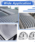 30 Pcs 1" Roller Ball Transfer Bearing 400 Lbs Load Capacity Carbon Steel Round Ball Transfer Unit Universal Casters for Conveyor Roller Stand Transmission System Furniture shown in various conveyor systems and applications
