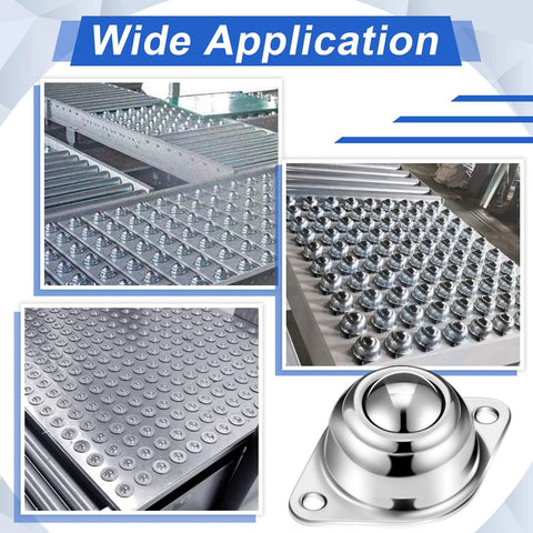 60 Count 5/8 Inch Roller Ball Transfer Bearings In Carbon Steel With Round Ball Bearings And Casters Wide Application