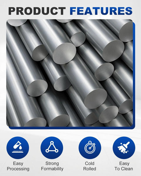 Stack of Two 12 Inch Long 1 Inch Diameter 1018 Carbon Steel Bars Cold Rolled For Metalworking Round Rods in unpolished finish