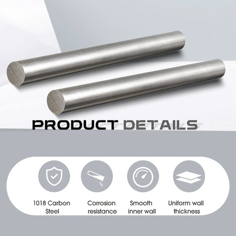 Two Pack 1018 Carbon Steel Round Rods 1 Inch Diameter 12 Inch Length Built To Last Cold Rolled Steel Bar Unpolished Finish