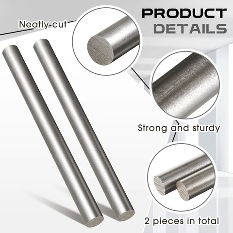 Two Pack 1018 Carbon Steel Round Rods 1 Inch Diameter 12 Inch Length Built To Last Cold Rolled Steel Bar Unpolished Finish