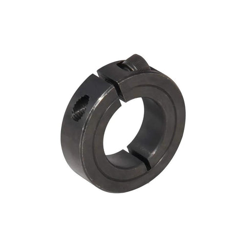 Heavy Duty Shaft Collar Set For Machinery And CNC AZSSMUK Single Split Clamp On Carbon Steel With Black Oxide Finish 0.5 Inch Bore