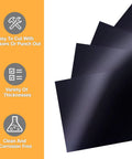 Carbon Steel Shim Stock Assortment Set, 6 Inch Wide By 12 Inch Long, Nine Thicknesses From 0.003 To 0.015 Inch Including 0.003