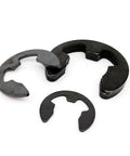 580 Pcs External Retaining Ring Kit M1.5 To M10 Carbon Steel Circlips Snap Rings And Washers For Gears And Axles, 10 Size Assortment With 4mm To 20mm OD, close-up view of various sizes.