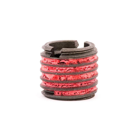 E-Z Lok metal threaded inserts assortment kit; carbon steel, metric threads M3-M8; 50-piece set