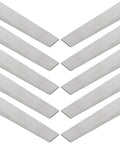 Ten Piece Carbon Steel Wedges Set For Leveling And Alignment, Triangle Shims Measuring One Half By Three Quarter By Four Inches