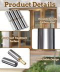 40 Pack Weldable Barrel Hinges Two And A Half Inch By Three Eighth Inch Heavy Duty Weld On Bullet Hinges Carbon Steel Detachable