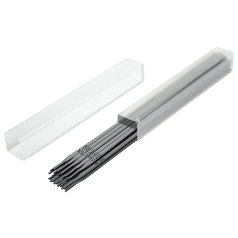 Open box showing Carbon Steel Arc Welding Rods E4303 J422 Three Thirty Second To One Eighth Inch Sticks 1 Lb Electrode Pack Calcium Titan Coated