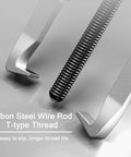 Close-up of Heavy - Duty Bearing Puller Set showing carbon steel wire rod with T-type thread design for mechanics