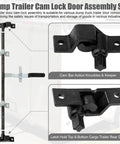 Cargo Trailer Cam Bar Keeper For Cam Bar Latch Kits Door Hardware Replacement Bottom And Top Lug Keepers displayed