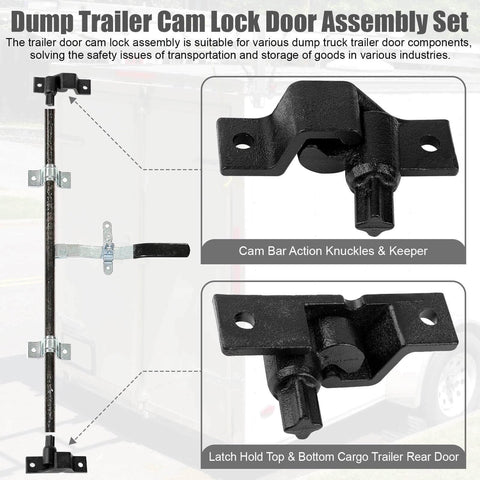 Cargo Trailer Cam Bar Keeper For Cam Bar Latch Kits Door Hardware Replacement Bottom And Top Lug Keepers displayed