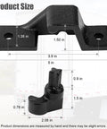 Cargo Trailer Cam Bar Keeper For Cam Bar Latch Kits Door Hardware Replacement Bottom And Top Lug Keepers For Rear Or Side Doors Measures 1.37 Inches Wide 5 Inches Long And 3.90 Inch Bolt Center Replaces Part 383200 PLR158 206 207, showing product dimensions