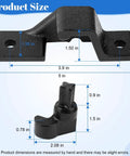 Trailer Cam Lock Assembly For Cargo Trailer Double Door Keeper Kit Replace Cam Rod Rear And Side Door Retainers in Upper Left and Lower Right Corners Set of Four Components with size dimensions