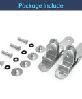 Cargo Trailer Door Hasp Keeper Bar Lock Handle For Enclosed Car Hauler Ramp Gates Cam Latch Lock With Screws Nut Weatherproof
