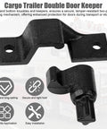 Cargo Trailer Cam Bar Keeper For Cam Bar Latch Kits Door Hardware Replacement Bottom And Top Lug Keepers black steel components