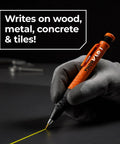 On-site marking made effortless with this 3-in-1 carpenter pencil featuring a comfortable finger grip, seven color coded leads.