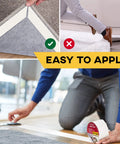Double Sided Carpet Tape For Rugs And Hardwood Floors With Hot Melt Adhesive For Extra Sticking Power, easy application.
